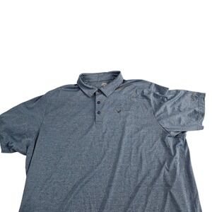 Callaway Opti-Dri Golf Polo Shirt‎ Mens 3XL Blue Heather Performance Athletic
